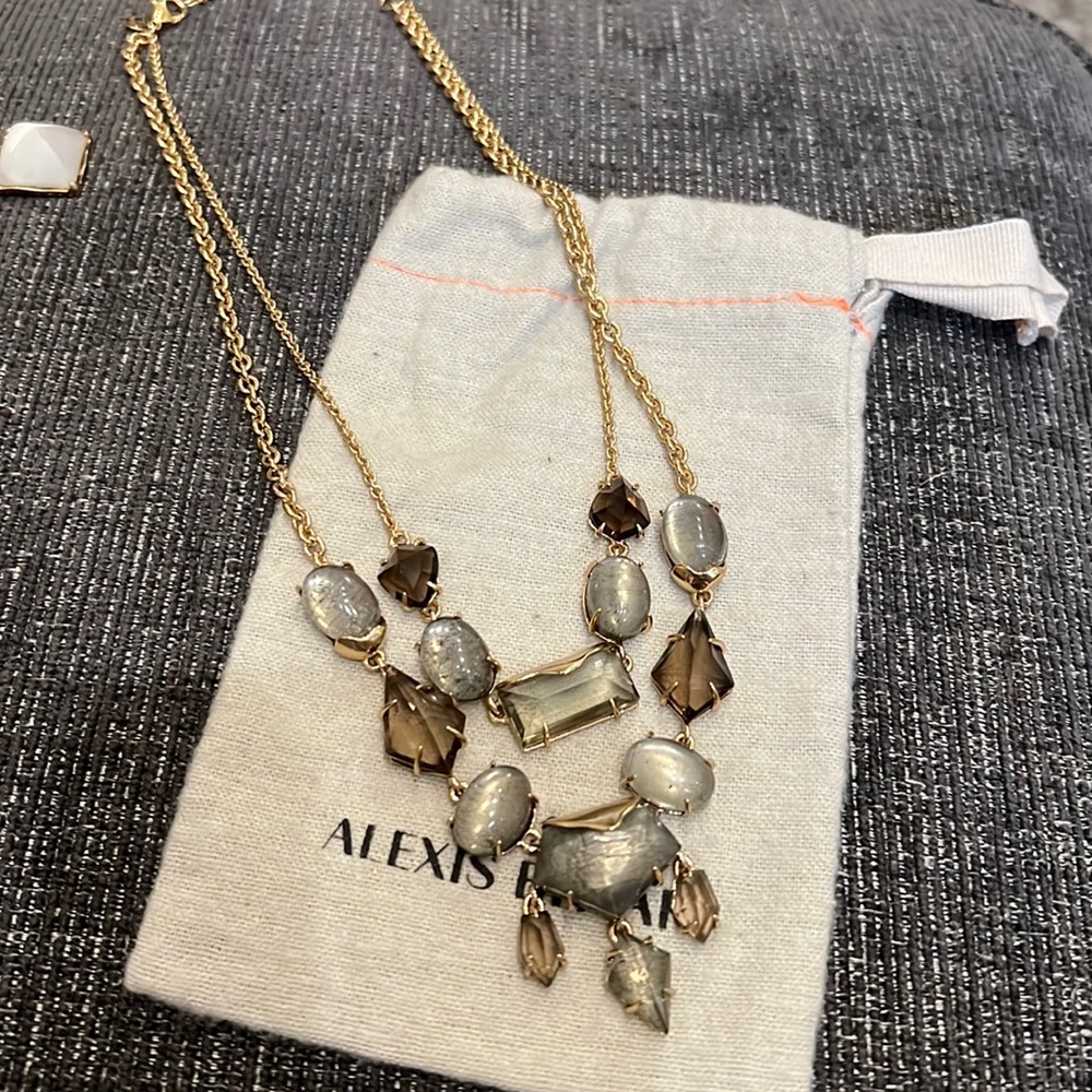 RARE EXQUISITE Alexis Bittar Double Strand Necklace
